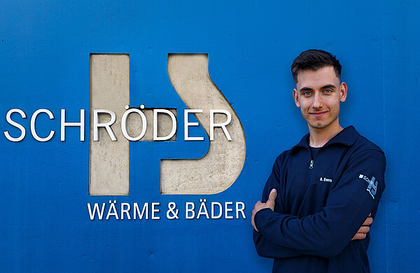 Auszubildender Brian Evers